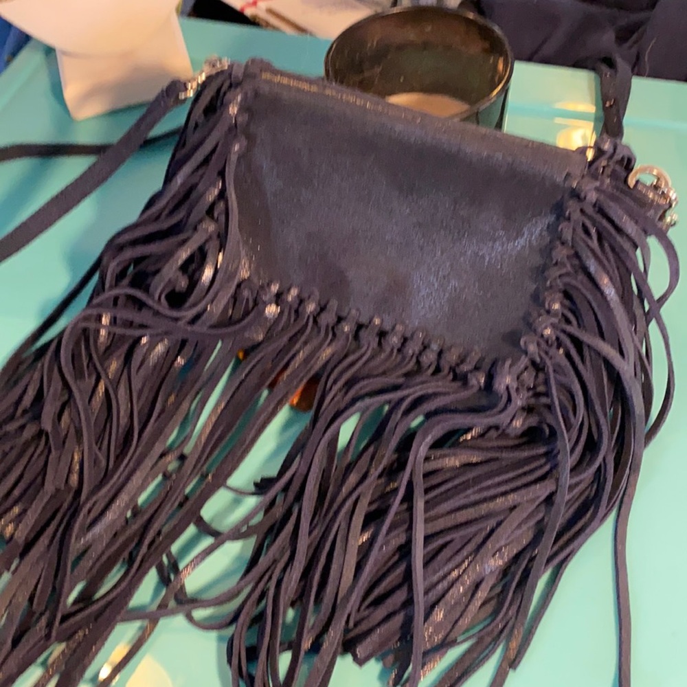 Laggo Boho Leather Fringes Crossbody Bag